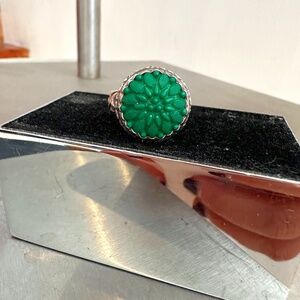 Sterling Silver Art Deco style ring-Size 7